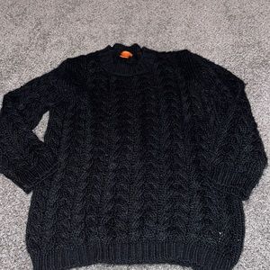 Black knit sweater